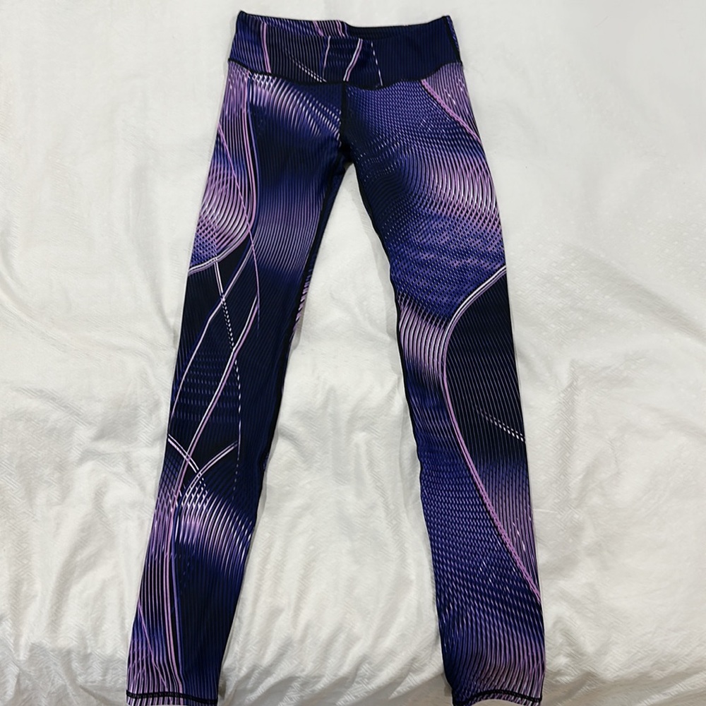 Fabletics Purple and Pink Long Leggings
